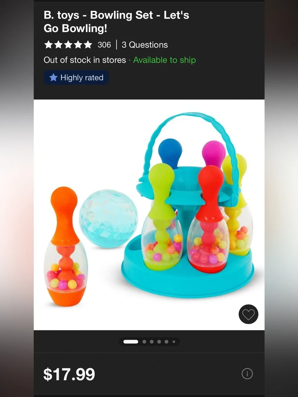 B.Toys Bowling Set Toy